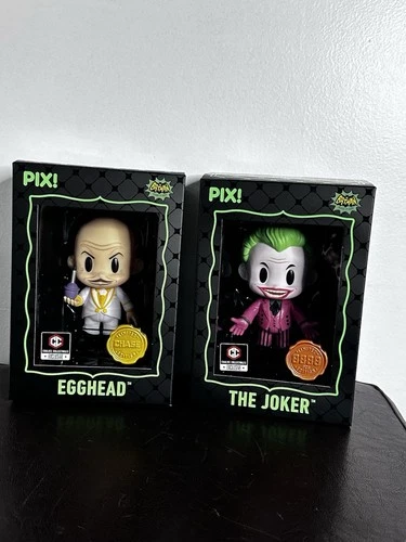 Thrilljoy PIX! Egg Head Chase & Joker Hero Chalice Exclusive NRFB