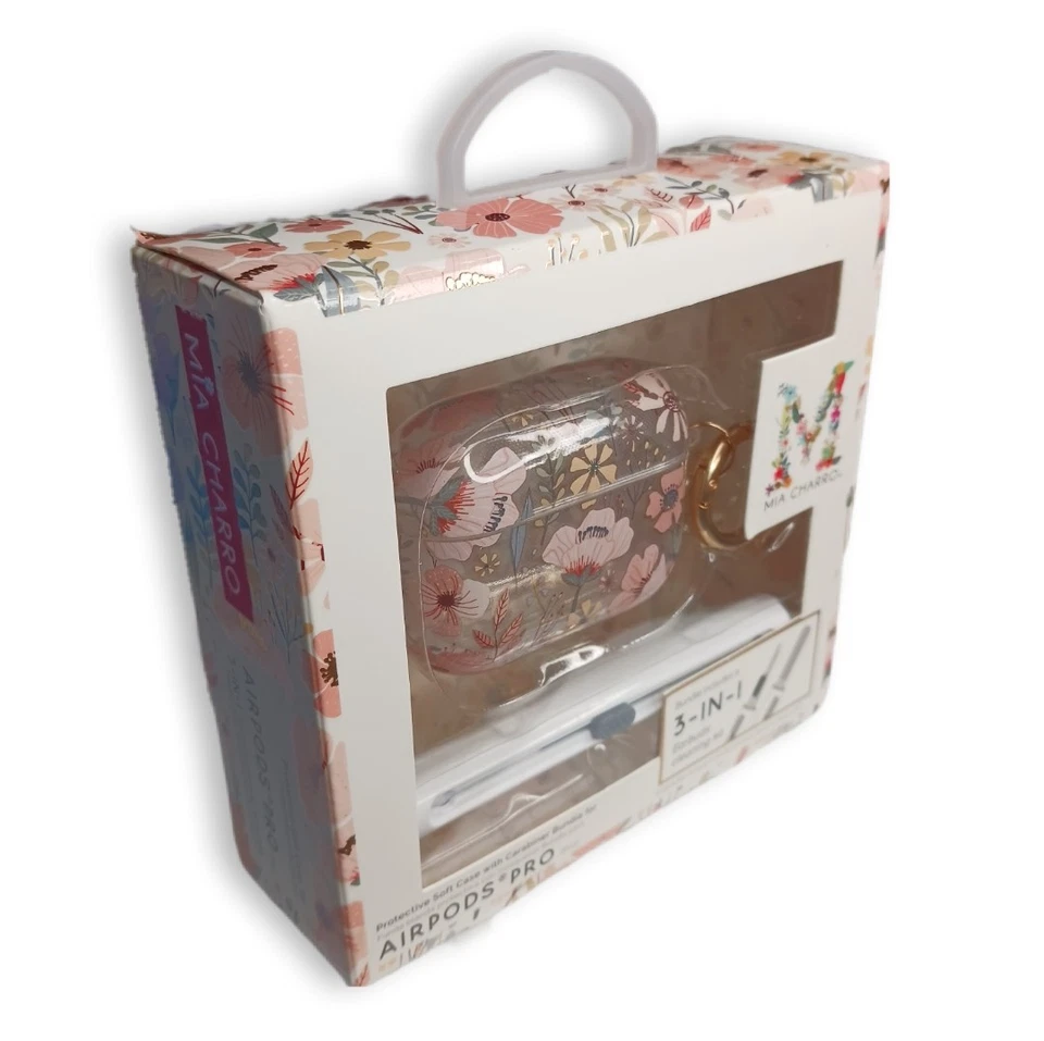 Mia Charro Airpods Pro 保护软质保护壳 带登山扣和清洁套件 — 第 2/4 张图片