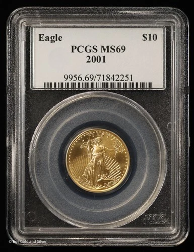 2001 $10 1/4 oz American Gold Eagle PCGS MS69