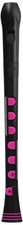 Nuvo Recorder Soprano Recorder, German Style, With Silicone Keys, Black/Pink, 