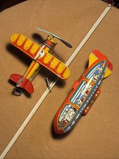 Juguete de Avión de Cuerda Vintage, Hojalata, Figura de Avión de Relojería Retro, Mini Adorno de Avión para Niños, Estantería de Escritorio, Decoración del árbol de Navidad
