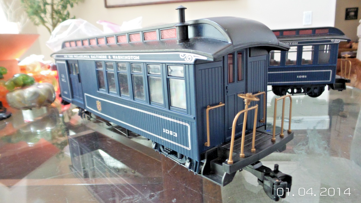BACHMANN G SCALE BIG HAULERS NEW YORK WASHINGTON COMBINE CAR 1063