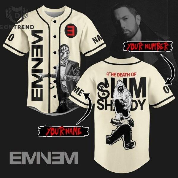 Personalized Eminem Baseball Jersey - Hot jersey, jersey for Dad, father day
