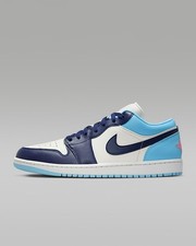 Nike Unisex Air Jordan 1 Low -Sail/Blue Chill/Hot Lava - 553558-149 Expedited