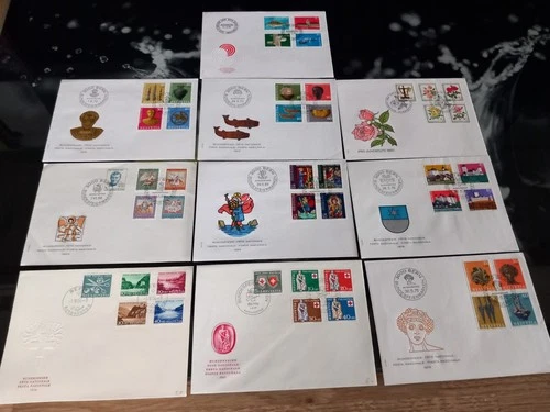 Switzerland First Day Covers x 10. 1956-1983