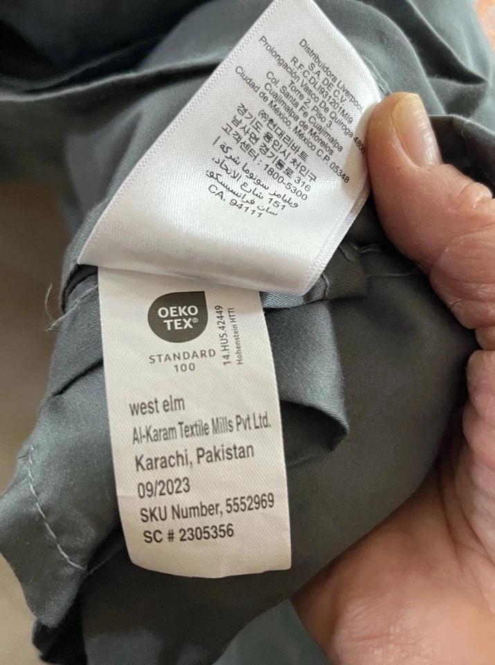 Sábana plana West Elm Queen Foto 2 de 4
