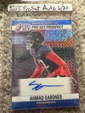 AHMAD SAUCE GARDNER 2022 LEAF PRO SET PROSPECT AUTO COLTS UC BEARCATS 6/20 READ