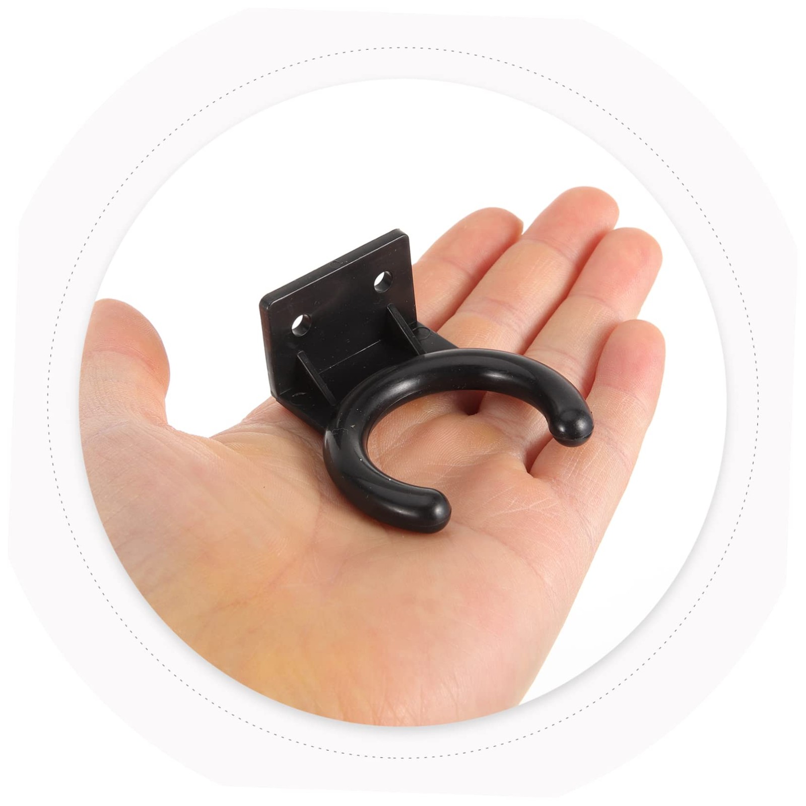 4pcs Microphone Holder Wall Mount Hanger Hook for Ktv Home Office Durable Mic...