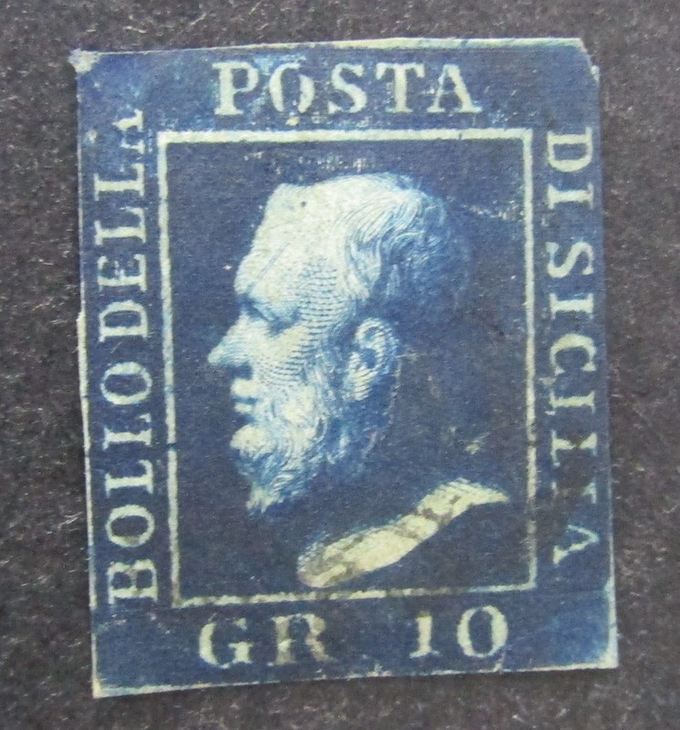 nystamps Italian States Two Sicilies Stamp # 16 Used $440       L10x840