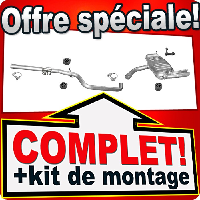 Tube d'échappement Audi A3 8P 2.0 TDi 140 original avec raccord FAP pour moteur diesel 2007