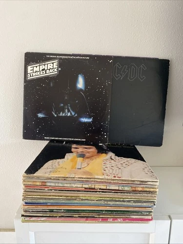 HUGE LOT OF (30) VINYL RECORDS! Read Description! Star Wars AC/DC Michael Jackso