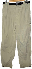 Exofficio Pants Mens Large Beige Convertible Cargo Belted Mesh Lined Outdoors