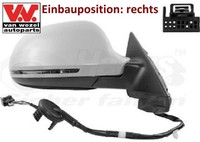 VAN Wezel 0334806 AußEnspiegel Rechts Spiegel AußEn FüR Audi