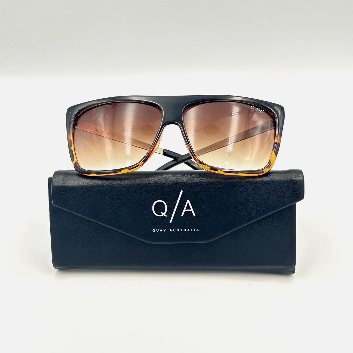 Quay Australia OTL II Sunglasses Womens Oversized Tortoise Fade Rose Gold Glam The perfect sunglasses for spring/summer! Quay  main image 3