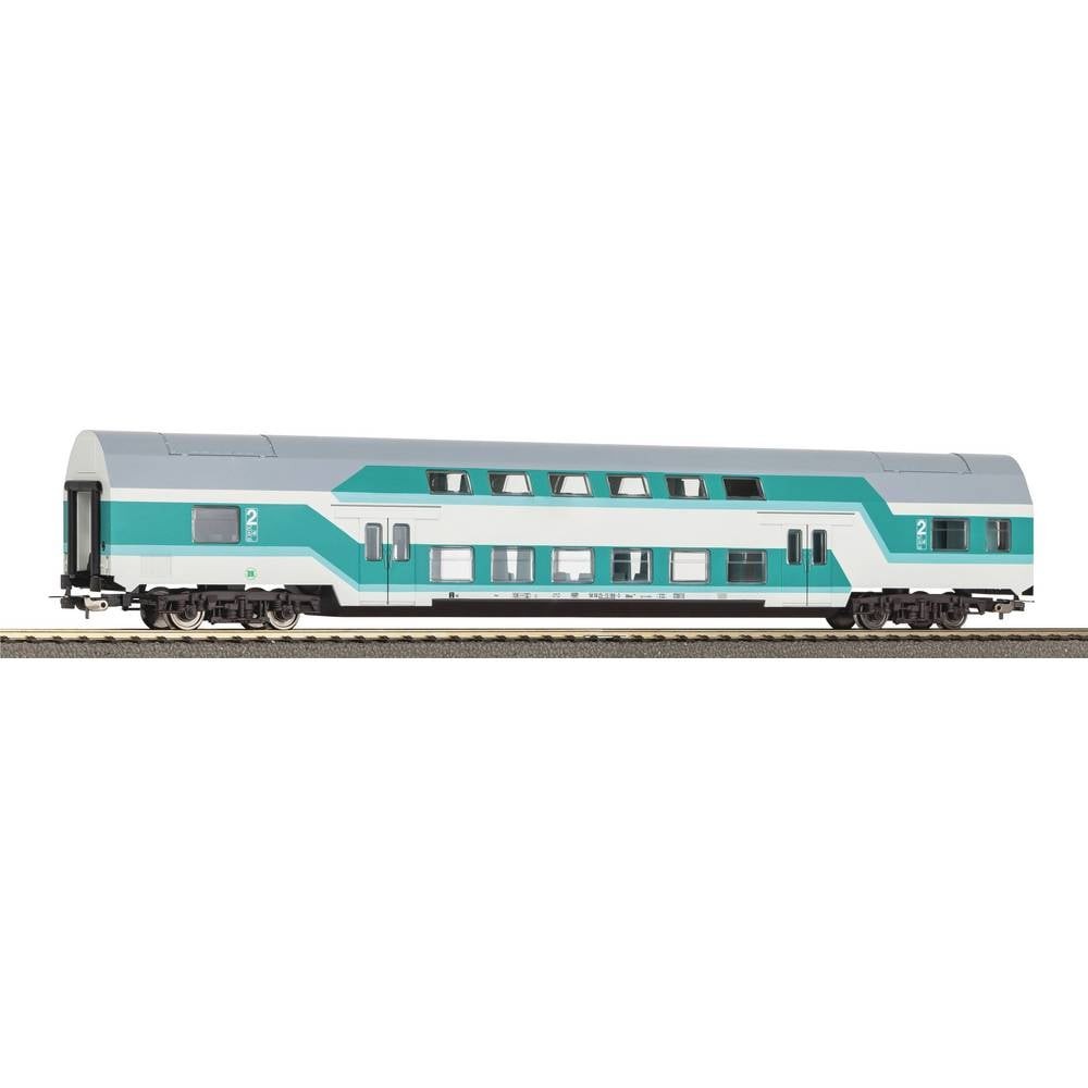 Piko H0 53119 Wagon DBuz 747.3 Vert Menthe DR - Voiture à Deux Étages Échelle 1:87