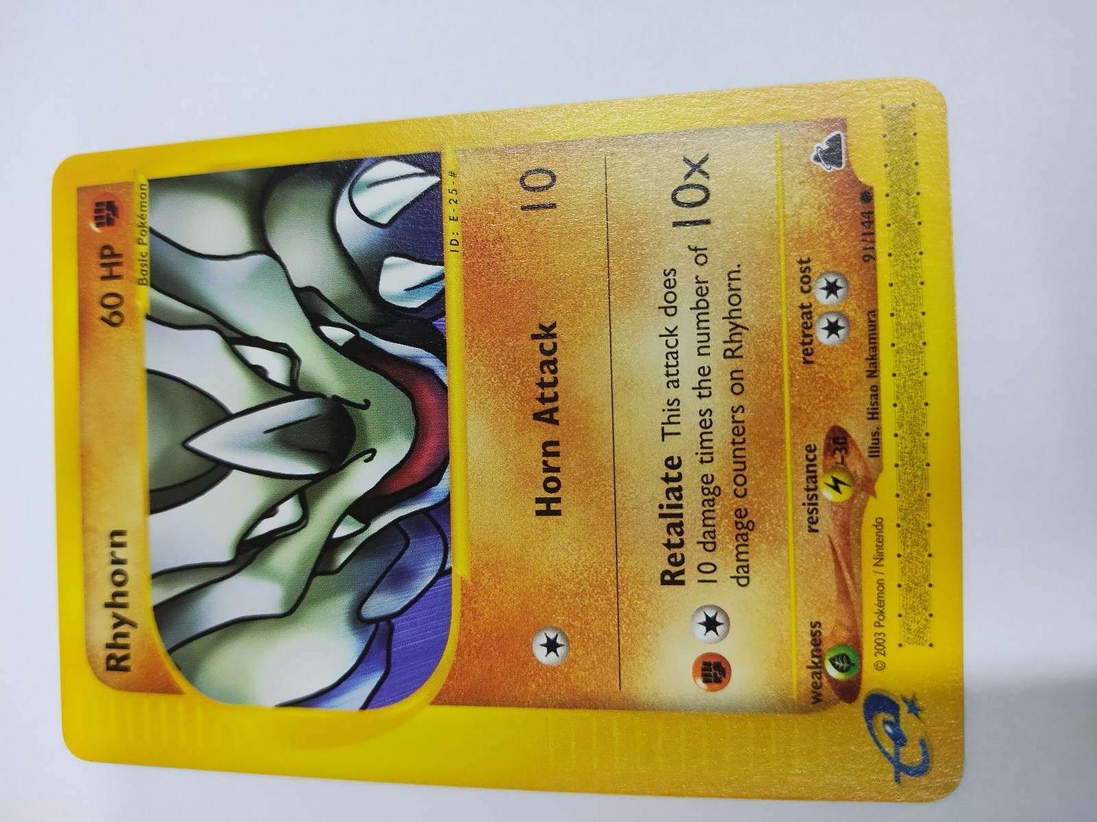 MINT Pokemon Skyridge Rhyhorn 91/144  MINT