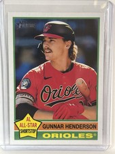 2025 Topps Heritage Baseball # 174 Gunnar Henderson
