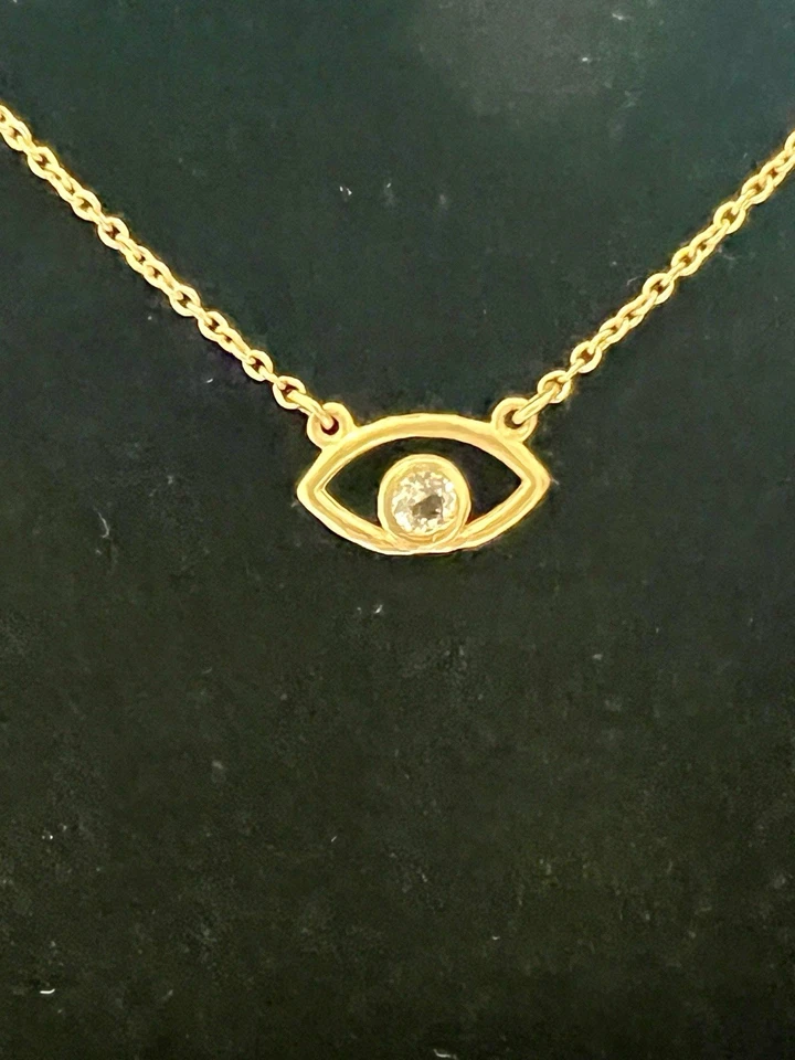 Collar Satya Mal de Ojo Tono Dorado Foto 4 de 4