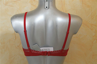 Soutien-gorge Luxueux ERES Emeline 85B (US 32B) Rouge Dentelle - Neuf Avec étiquettes