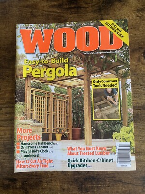Vintage Issue 198 July 2010 WOOD Magazine Wodworking Home Improvement