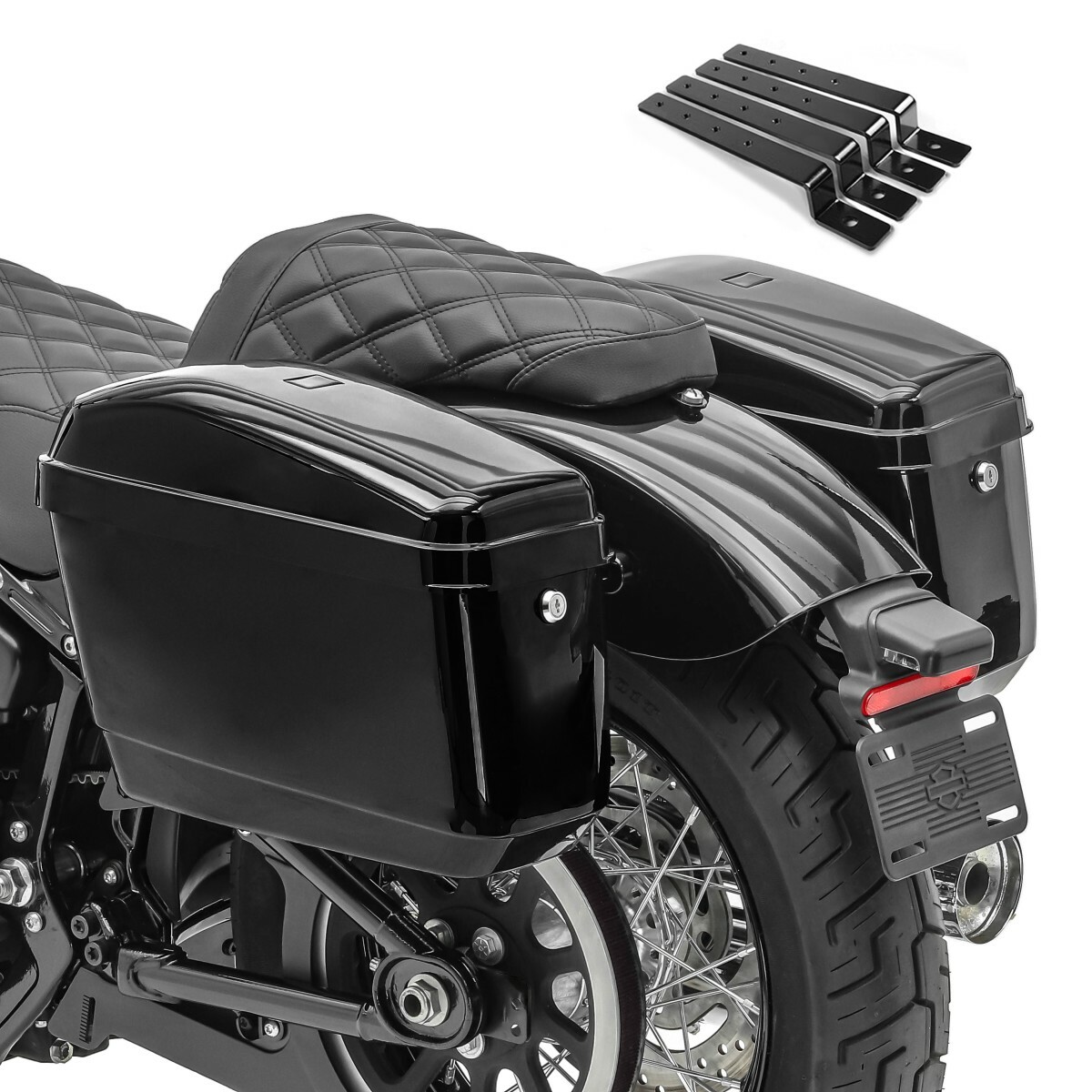 Hard saddlebags for Honda VTX 1300 R/S NVK UK