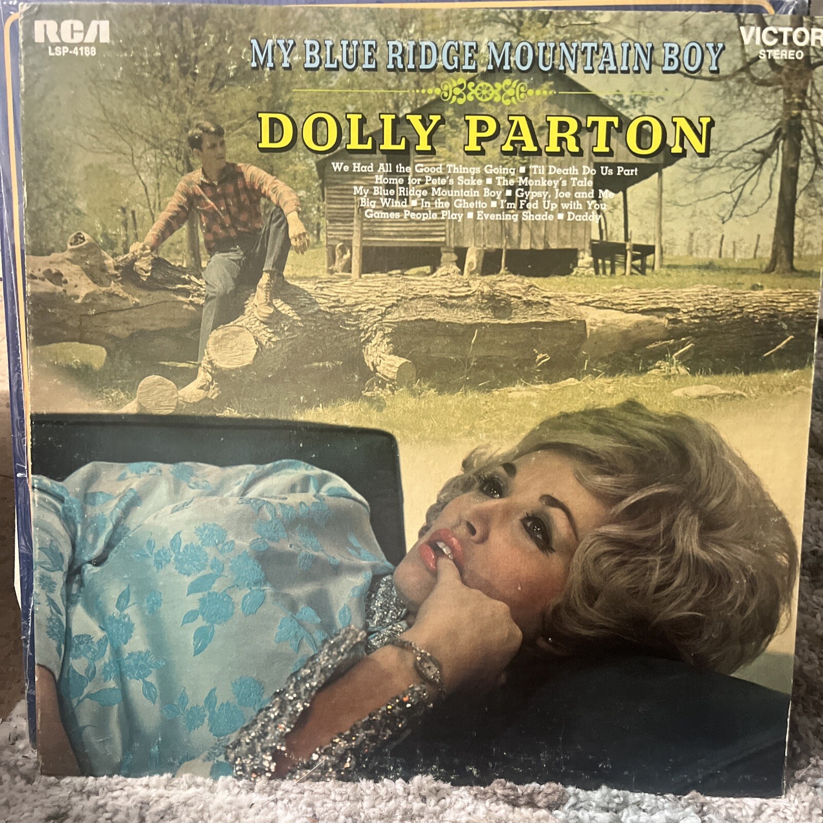 Dolly Parton My Blue Ridge Mountain Boy Vinyl Record 12”