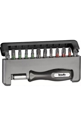 kwb 152010 Handy Torsion Bit-Box  12-tlg. inkl. Bit-Halter und Handgriff