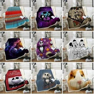 GUIDEAR Soft Fluffy Sherpa Fleece Blanket Throw Warm Cozy Sofa Bed Throws Single Double