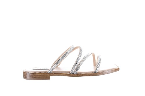 Steve Madden Womens Starie Silver Sandals Size 10 (6481159) | eBay