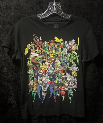 Men s DC Comics Characters Graphic Small Cotton T Shirt