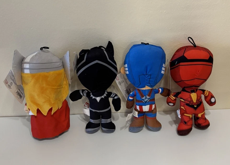 Marvel Avengers Endgame 8"-9" Plush Full Set of 4 Toy Factory NEW 2024 - Image 2 of 2