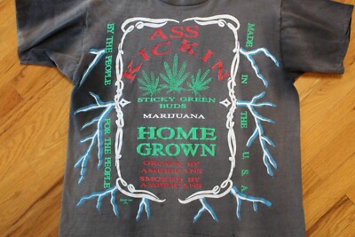 90s nude marijuana vintage shirt ヌード Vintage 90s Reefer Madness Movie Tee Weed Marijuana T Shirt XL | eBay