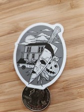 MICHAEL MYERS STICKER Horror Movie Halloween Sticker Michael Myers Decal Scary