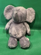 Carters Child Of Mine Gray Elephant Rattle Crinkle Ears Plush Baby Toy 9" Soft