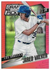 2014 Jared Walker Panini Prizm Draft Picks Rookie Prizm Refractor Red 083/100