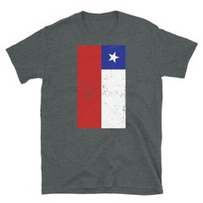 Chile South America Santiago Distressed Flag Short-Sleeve Unisex T-Shirt