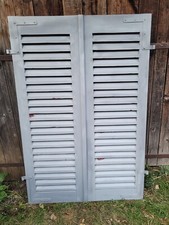 1 Paar Fensterladen - Holz - gebraucht - Höhe 145 cm - Breite 48,5 cm