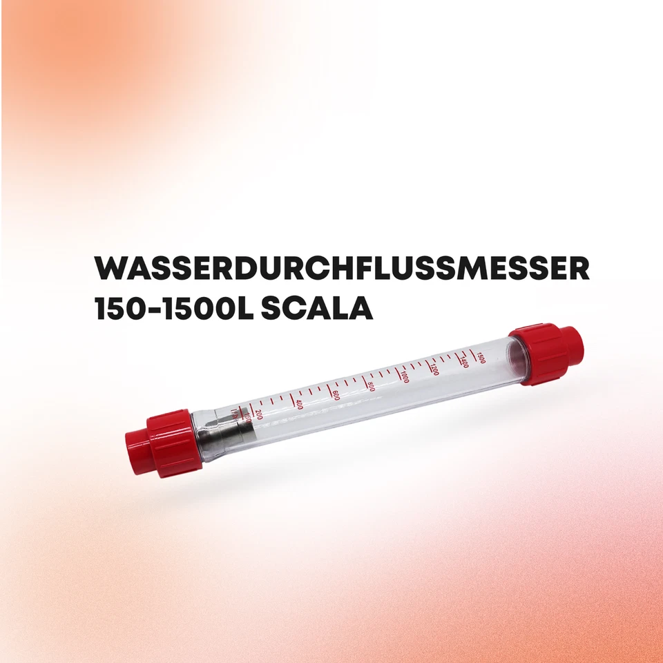 Wasserdurchflussmesser 150-1500 l/h Passend Putzmaschine PFT G4 und ähnliche - Bild 2 von 4