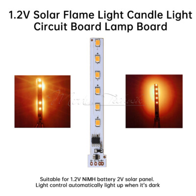 12LED 1.2V Solar Flame Light Control Board Solar Candle Lamp Circuit Board