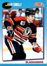 1991-92 Score Canadian Bilingual #567 John Tonelli