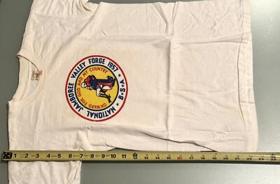 VINTAGE 1957 BOY SCOUTS NATIONAL JAMBOREE VALLEY FORGE T-SHIRT