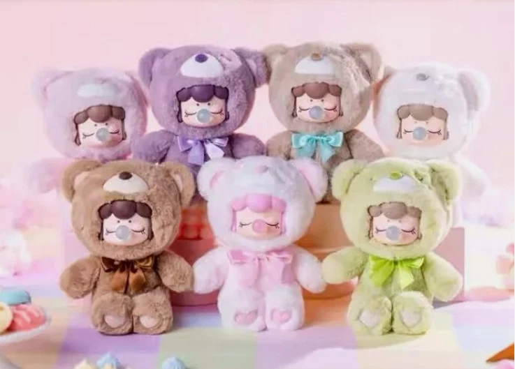 Rolife Nanci Chocolate Colorful Plush Bear Series Confirmed Blind