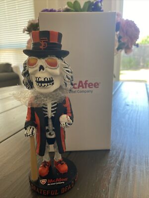 SF GIANTS JERRY GARCIA GRATEFUL DEAD UNCLE SAM SKELETON TRIBUTE BOBBLEHEAD  NEW