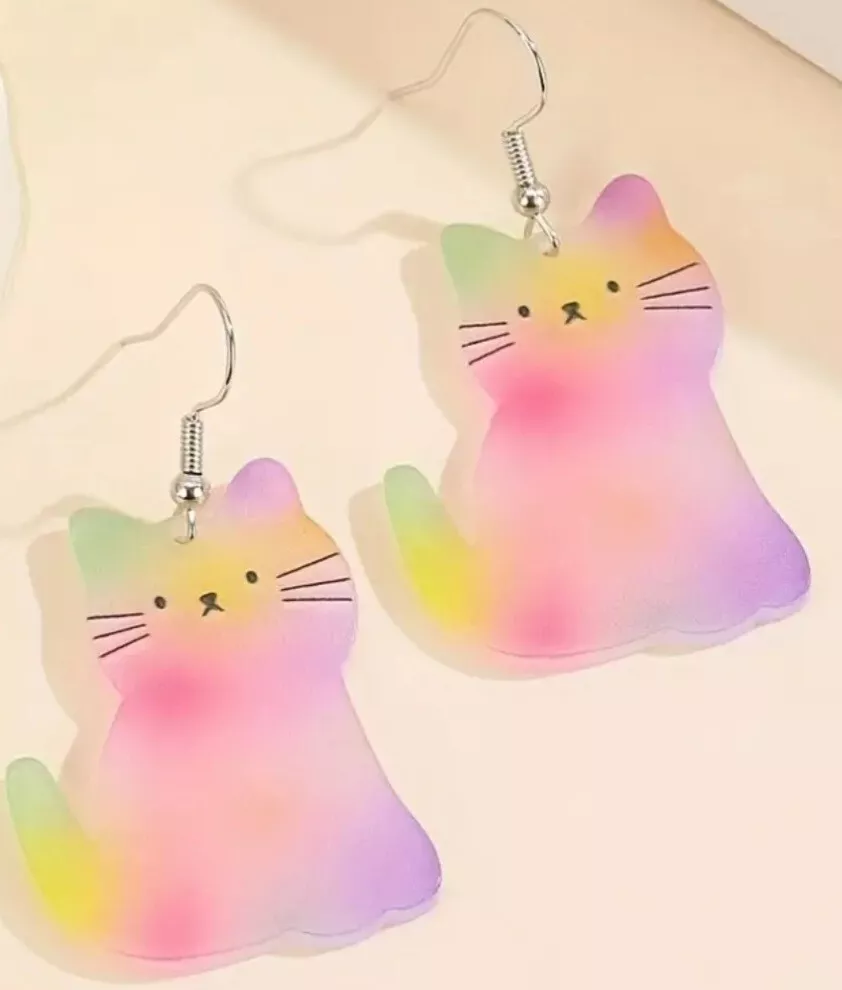 Unique 2024 cat earrings
