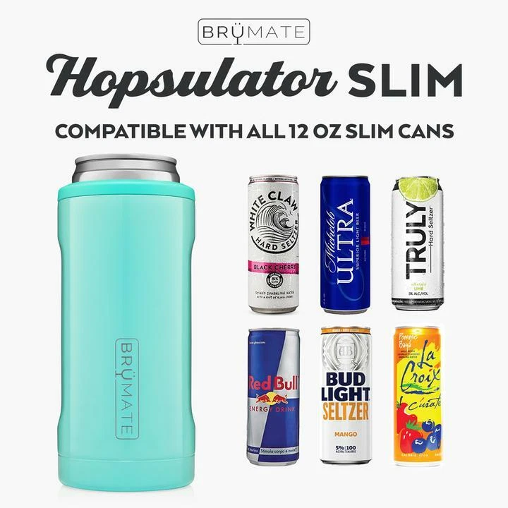 Promo BruMate Hopsulator Rainbow Titanium Slim Can Coolers (12 Oz