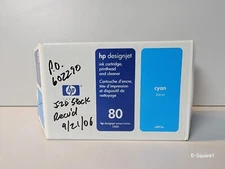 Genuine HP 80 Cyan Ink 350mL Printhead & Cleaner C4891A DesignJet 1055cm 1000 