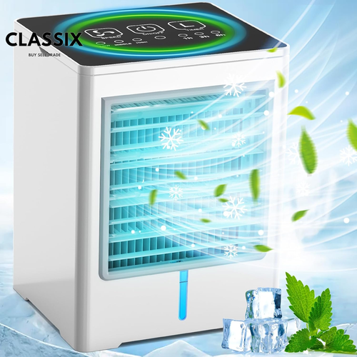 Portable Air Conditioner, 3 Speeds Personal Evaporative Air Cooler with 1-6H Tim