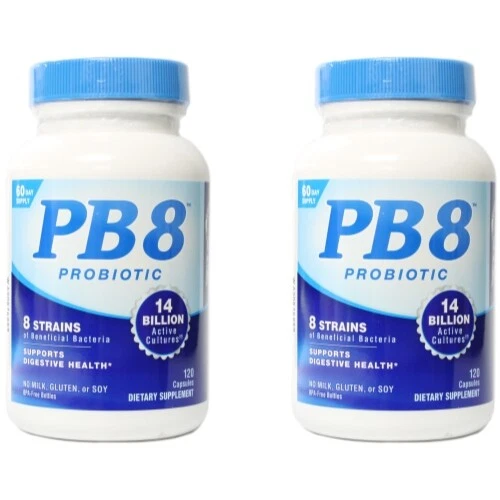 2 Pack PB 8 Pro-Biotic Acidophilus, 120 capsules each