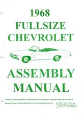 1968 Chevrolet Impala Belaire Factory Assembly Manual