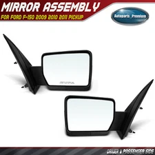 Pair Power Adjust Mirror Assy with Manual Folding for Ford F-150 2009 2010 2011